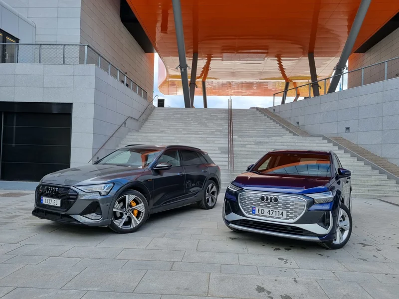 Bilen sammenlignet med Audi Q4 e-tron