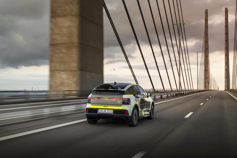 Audi A2 e-tron prototype during road testing