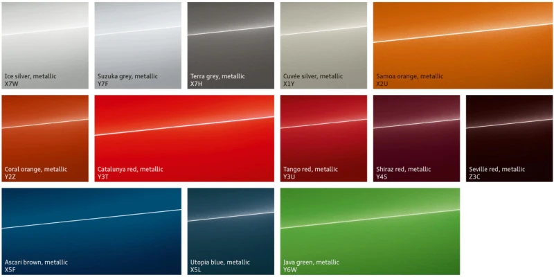 Audi Exclusive paint colors Audi Exclusive paint colors