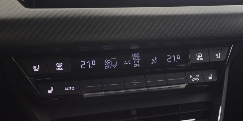 Seat ventilation is controlled in AC control