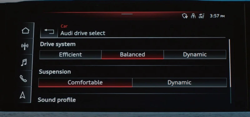 Individual settings Individual settings