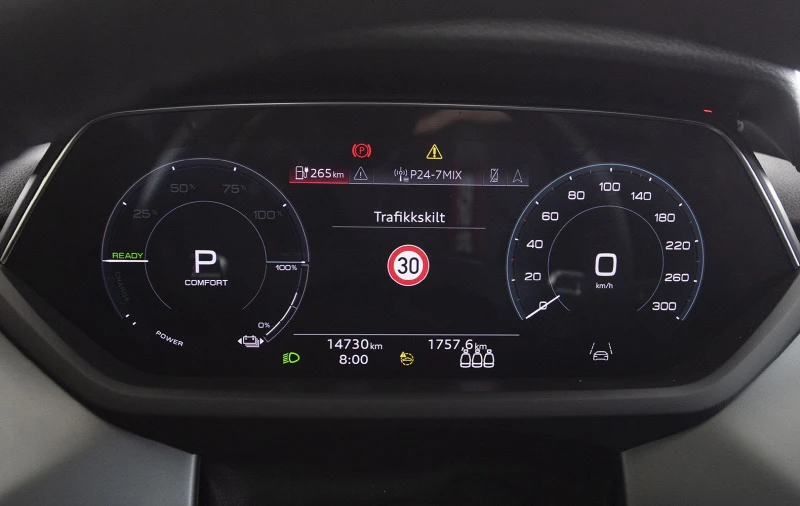 Trafikkskiltinformasjon i virtuell cockpit