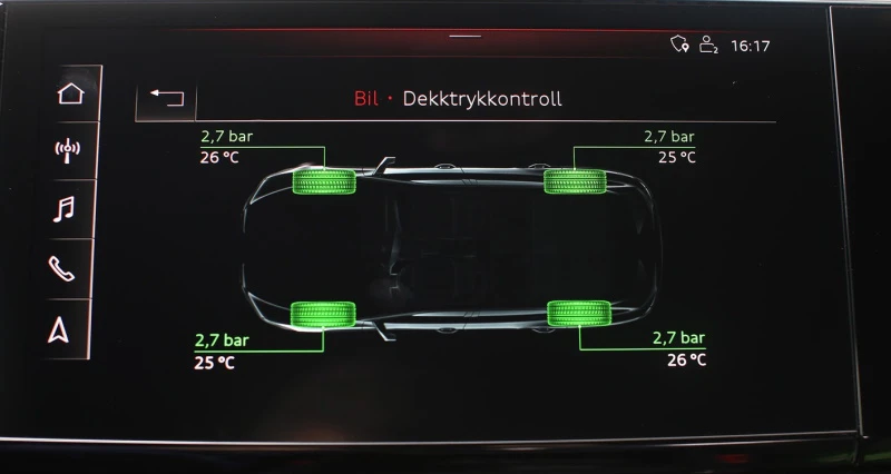 Dekktrykkmålesystem