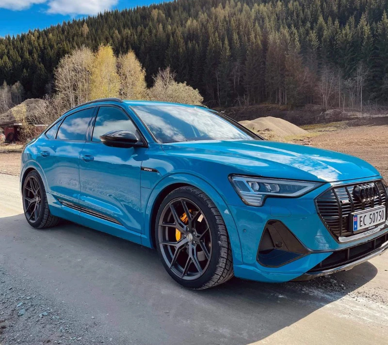 Lowered e-tron with 3 cm