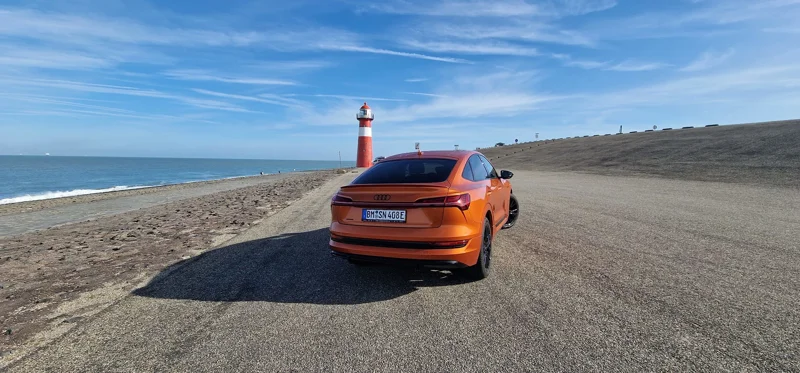 Audi e-tron in Orange Flame
