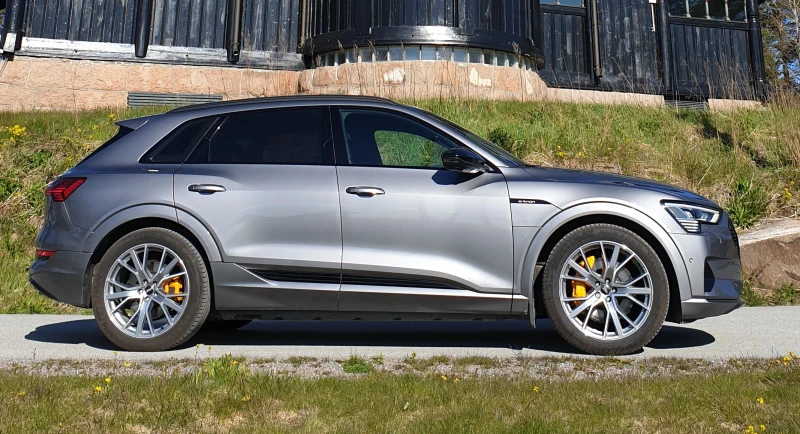 Audi e-tron 55 in Typhoon Grey with black optics