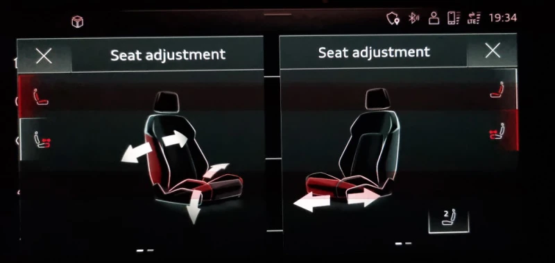 Elektrisk justering av individuelle konturseter