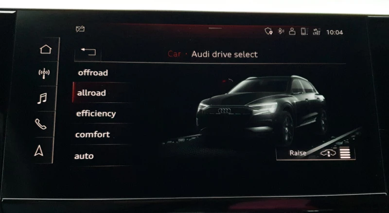 Drive Select-meny i MMI