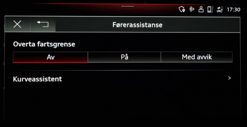 Overta fartsgrense kan slås av