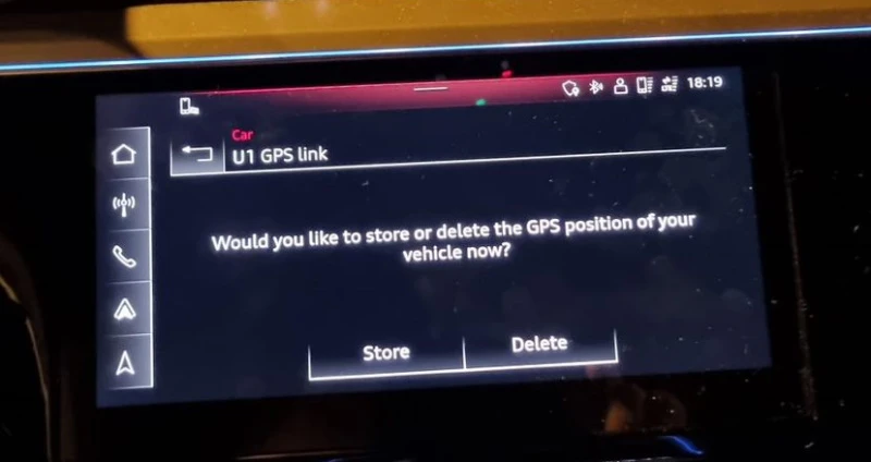You can set GPS location so it will suggest to open the correct door based on location.