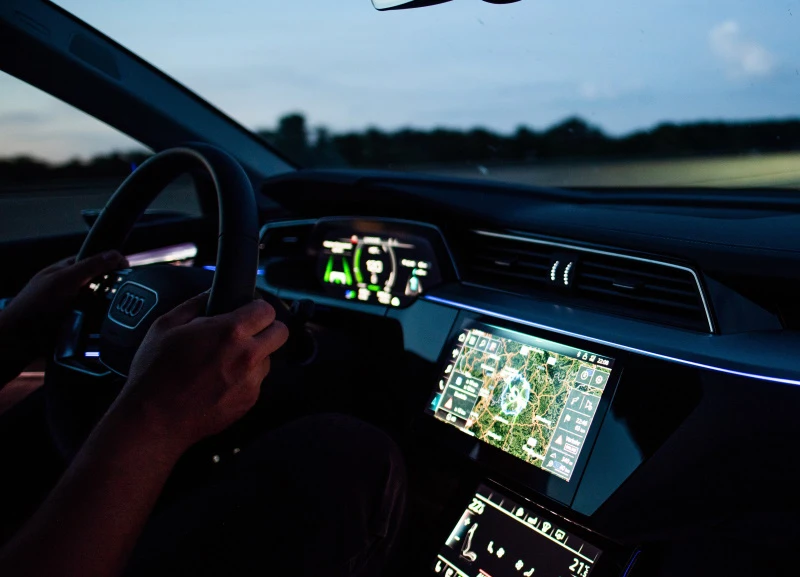 The Navigation system in Virtual Cockpit with google maps satellite image