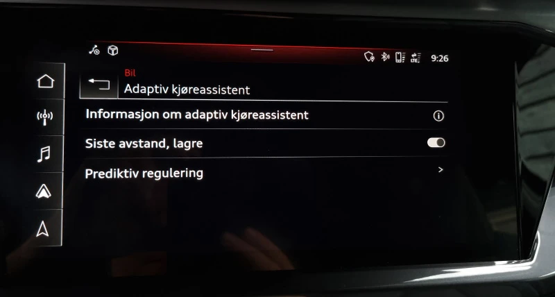 Adaptive Cruise assist settings