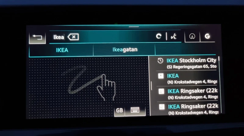 Step 1: Input for search can be done with hand writing in display Step 1: Input for search can be done with hand writing in display