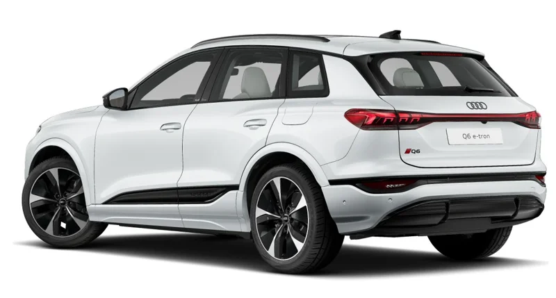 Audi Q6 e-tron in glacier white