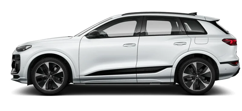 Audi Q6 e-tron in glacier white