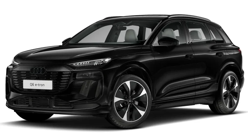 Audi Q6 e-tron in Mythos black