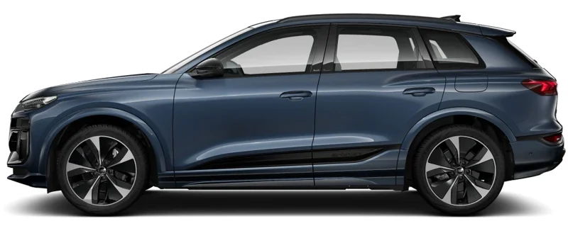 Audi Q6 e-tron in plasma blue