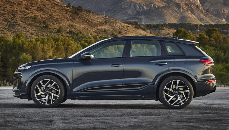 Audi Q6 e-tron without privacy windows