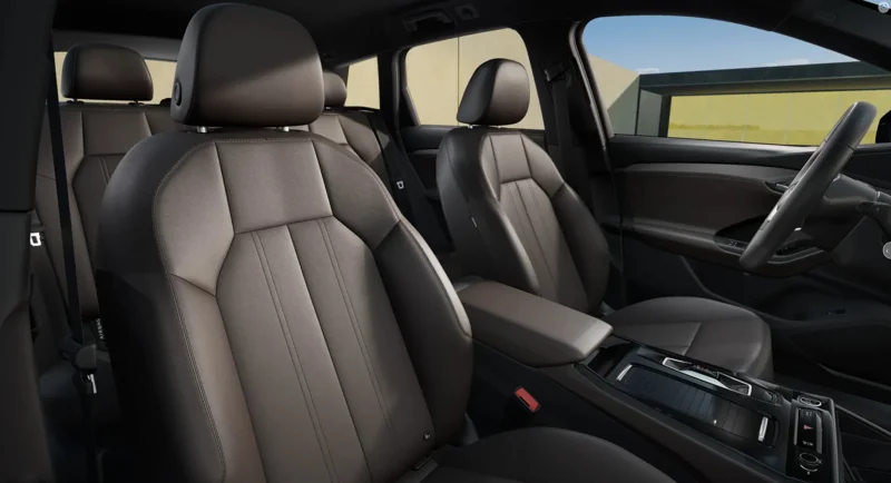 Normal seats with brown leather