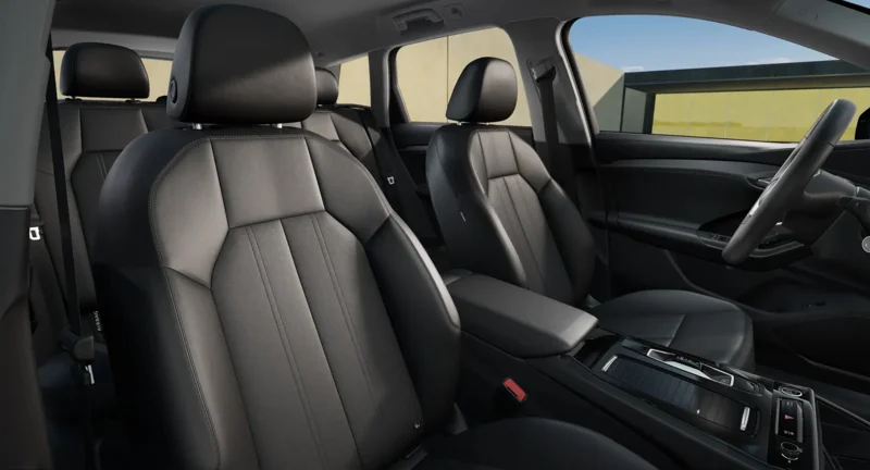 Normal seats with black leather