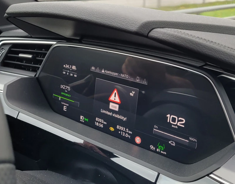 Varsling i Audi e-tron