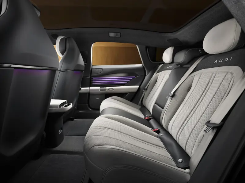 Audi E5 Sportback rear seats