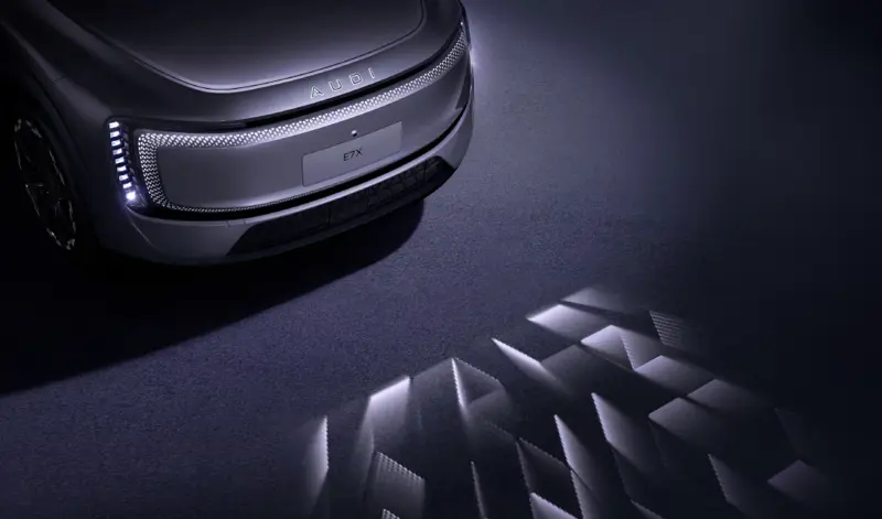 AUDI E7X digitale Matrix LED-frontlykter