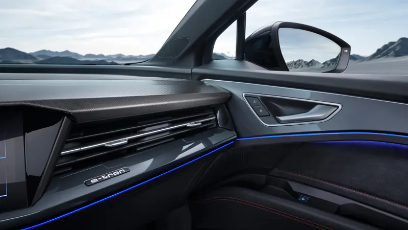 Audi Q5 e-tron interiørdetaljer