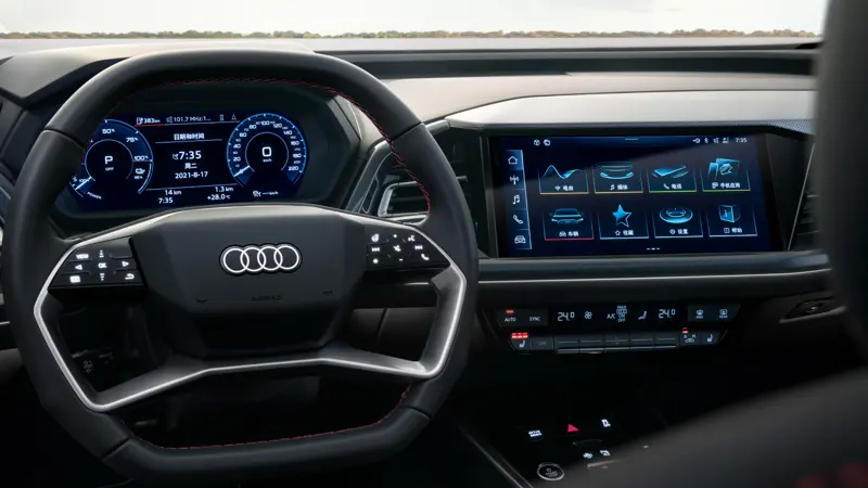 Audi Q5 e-tron skjermer