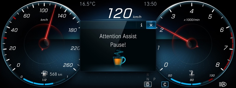 Illustration Attention Assist Mercedes-Benz