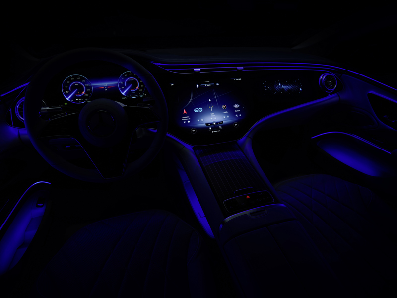 Mercedes EQS Ambient Lighting