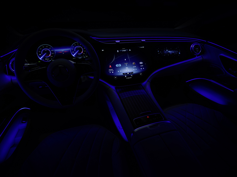 Mercedes EQS Ambient lighting