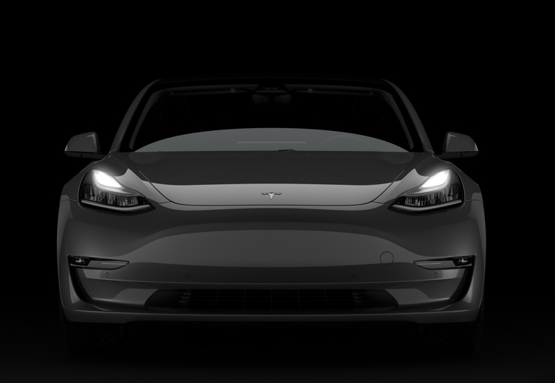 Tesla Model 3 frontlykter