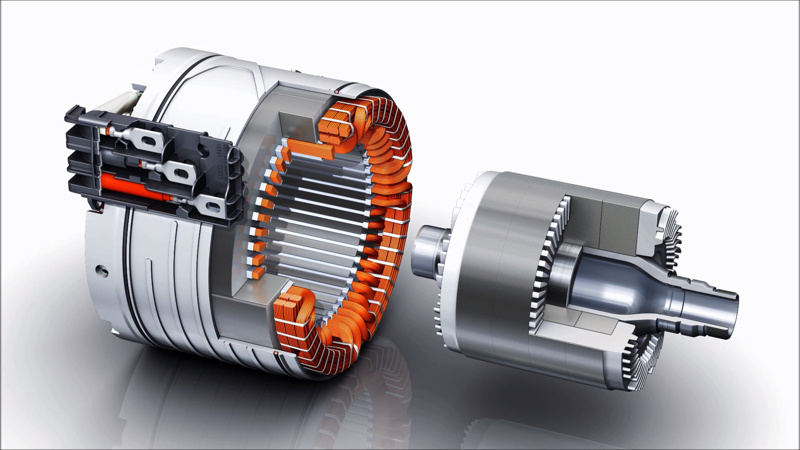 Audi Q8 e-tron induction motor