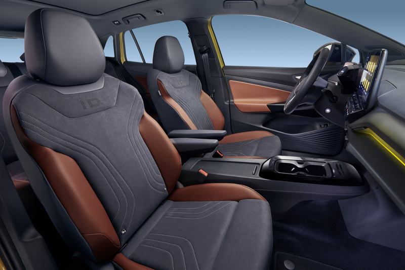 VW ID4 Seats made by Dinamica and leatherette