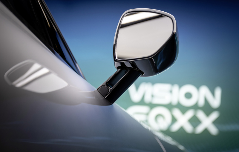 Mercedes EQXX side mirror