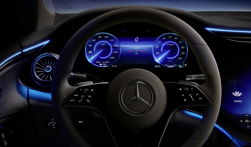 Mercedes EQS-Suv Digitales Instrument